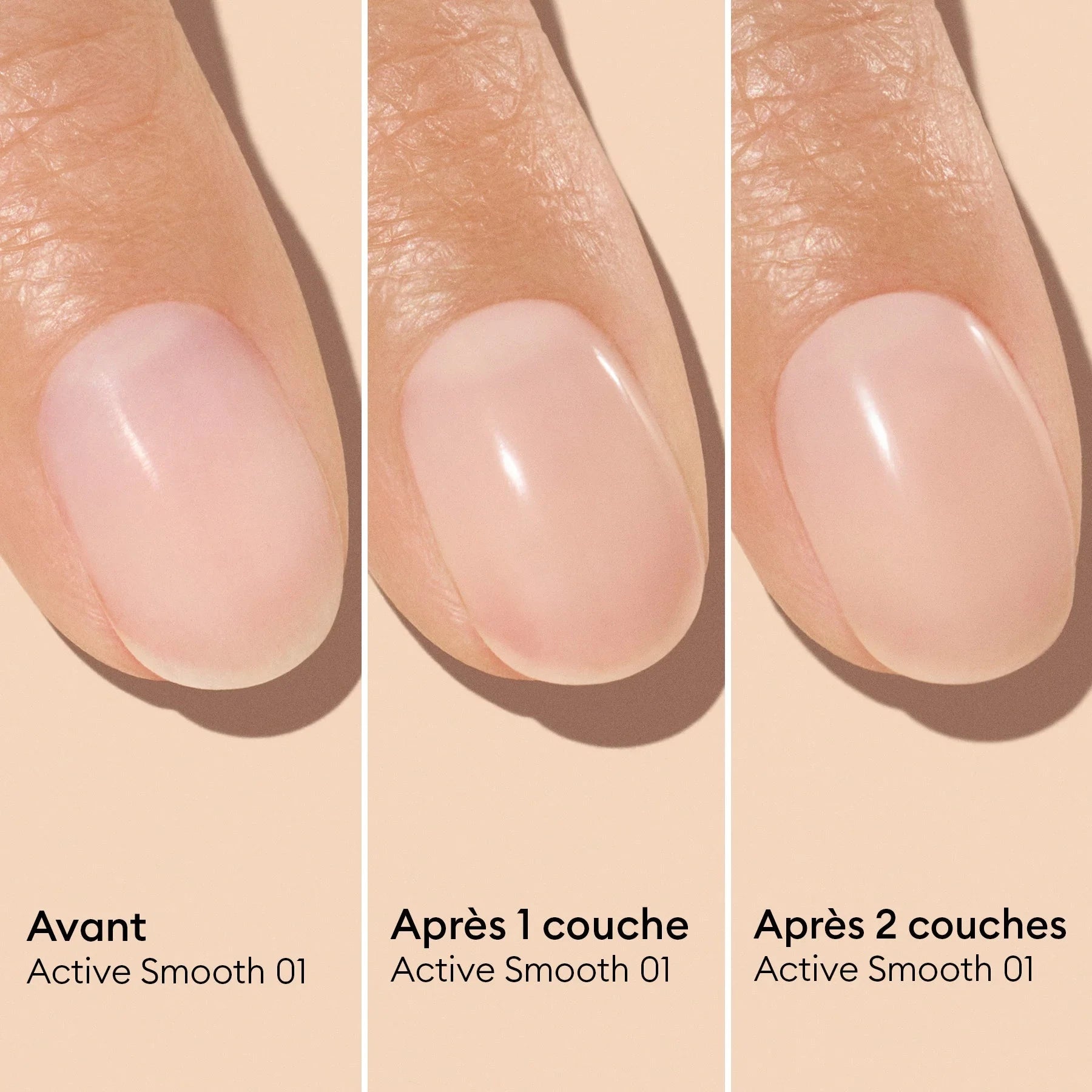 Active Smooth 01, 02 & 03 – Vernis Soin Lissant CC Polish Manucurist Boutique Manucurist 