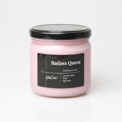 "Badass Queen" Bougie Aromathérapie Yes Cire ! Boutique Yes Cire 