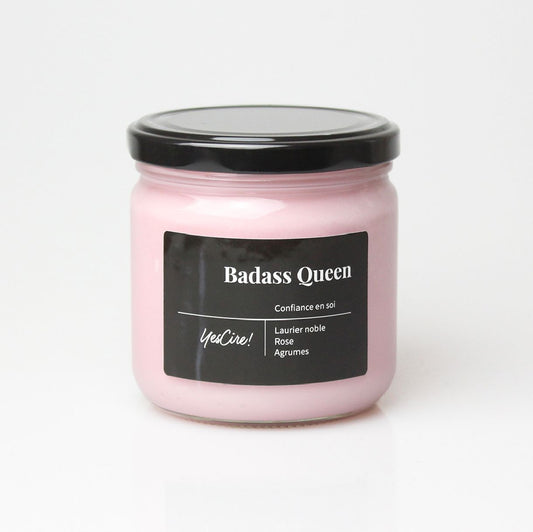 "Badass Queen" Bougie Aromathérapie Yes Cire ! Boutique Yes Cire 