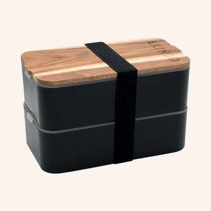 Bento double compartiment Akinod Boutique Akinod Noir 