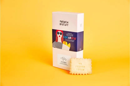 Boîtes 12 biscuits humoristiques French Biscuit Boutique French Biscuit Cocorico 