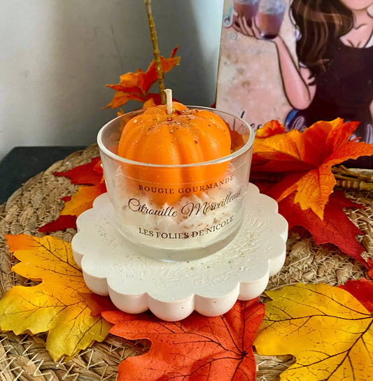 Bougie Gourmande – Citrouille Merveilleuse Boutique Les folies de Nicole 