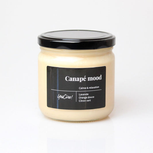 "Canapé Mood" Bougie Aromathérapie Yes Cire ! Boutique Yes Cire 