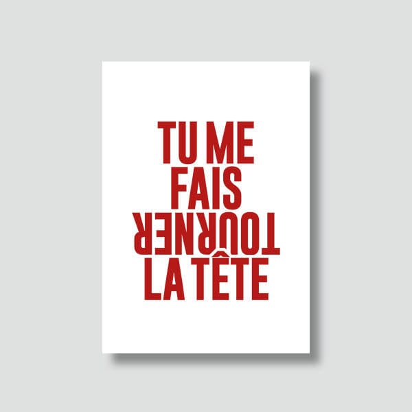 Carte postale love – "Torticolis d’amour" Boutique Bulma Shop 