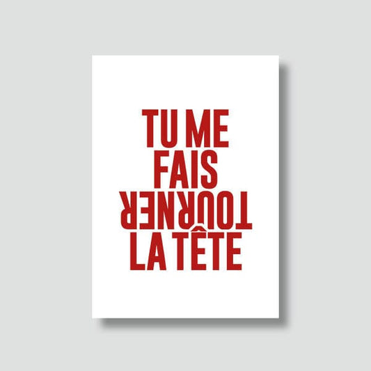 Carte postale love – "Torticolis d’amour" Boutique Bulma Shop 