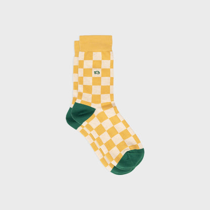 Chaussettes en coton peigné à carreaux - Melbourne Boutique Billybelt 