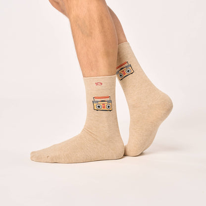 Chaussettes en coton peigné à motifs - Boombox Boutique Billybelt 