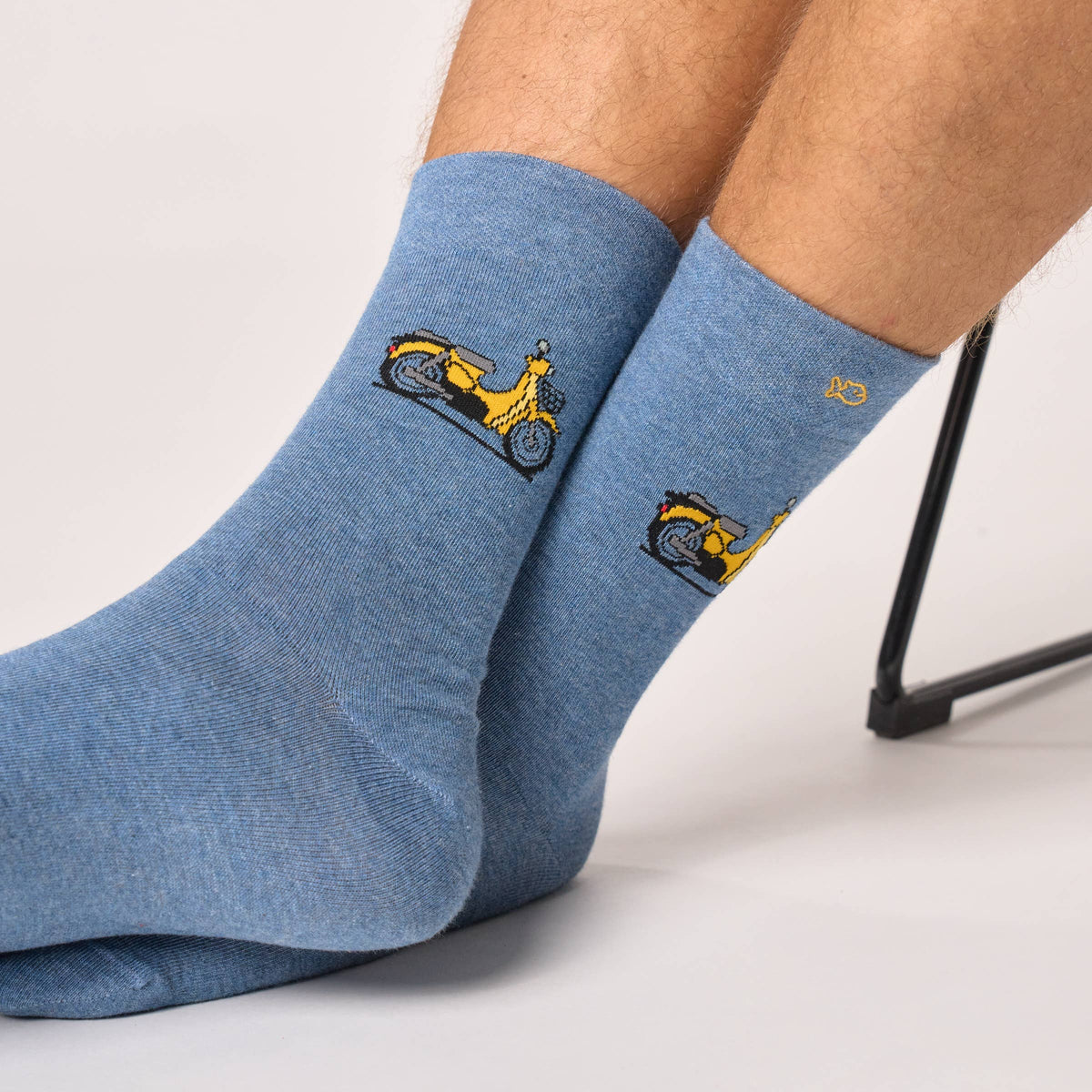 Chaussettes en coton peigné à motifs - Scooter Boutique Billybelt 