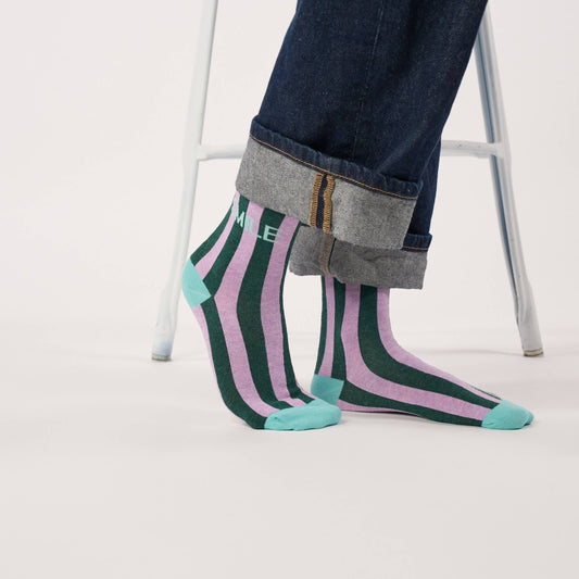 Chaussettes en coton peigné Rayées - Smile Boutique Billybelt 
