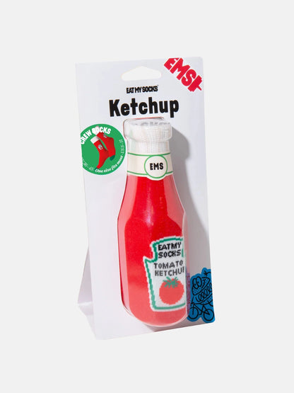 Chaussettes fantaisie adultes Boutique Eat My Socks Ketchup 