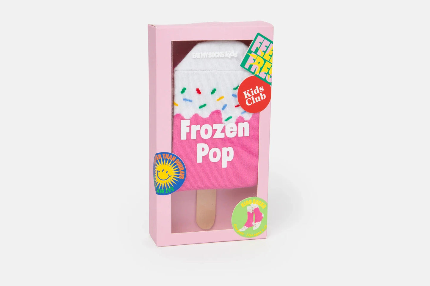 Chaussettes fantaisie enfants Boutique Eat My Socks Glace à la fraise 