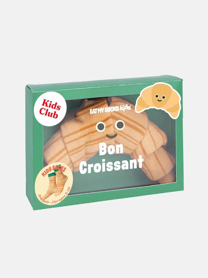 Chaussettes fantaisie enfants Boutique Eat My Socks Bon croissant 