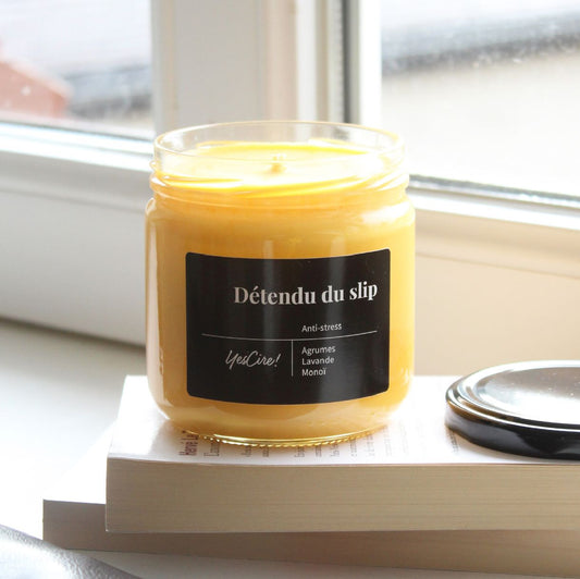 "Détendu du slip" Bougie Aromathérapie Yes Cire ! Boutique Yes Cire 