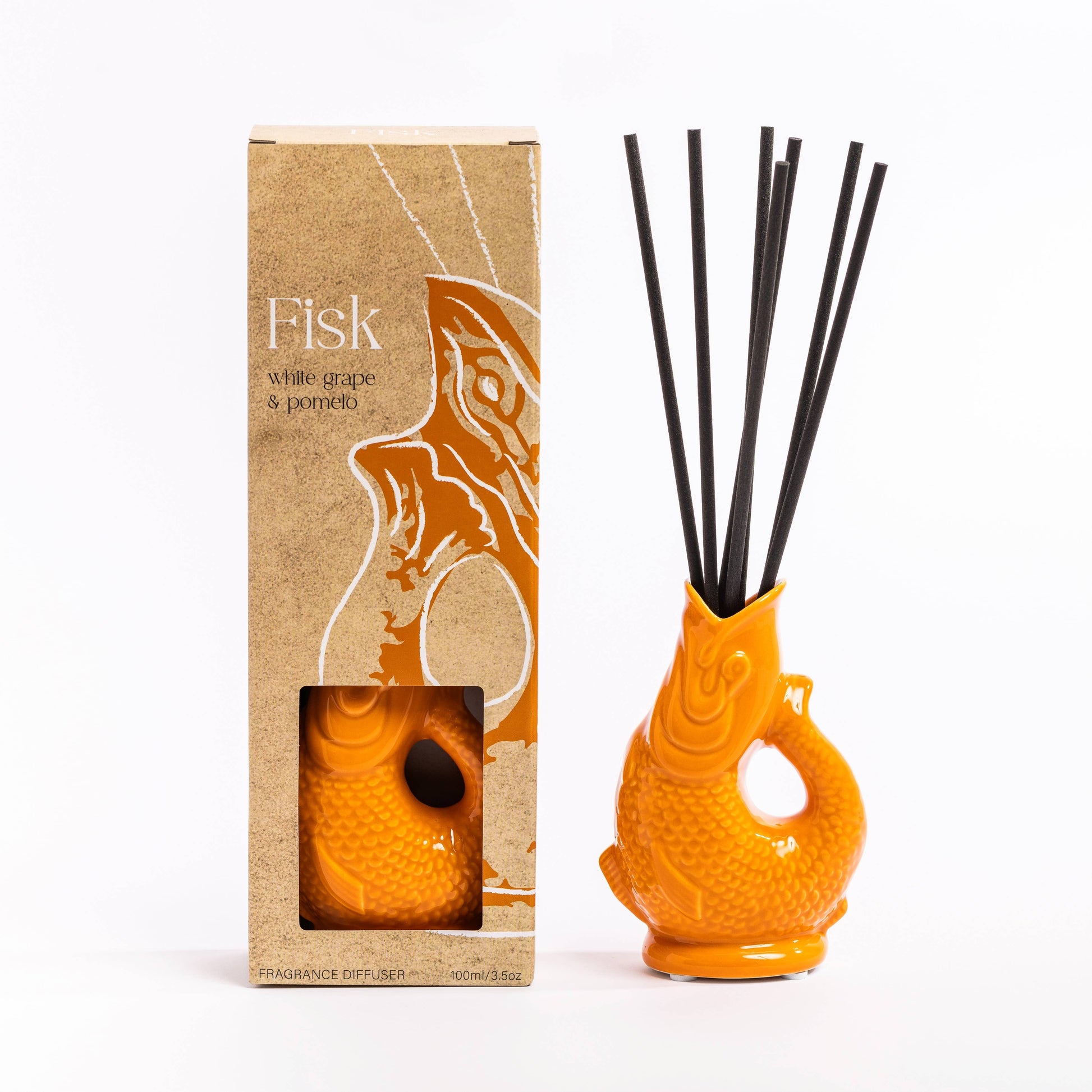 Diffuseur Orange Fish 100 ml Boutique Pretty Damn Goods (Wick and Vessel) 
