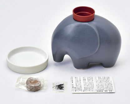 Eleplant – Cache-pot auto-arrosant en céramique (avec graines) Boutique Noted 