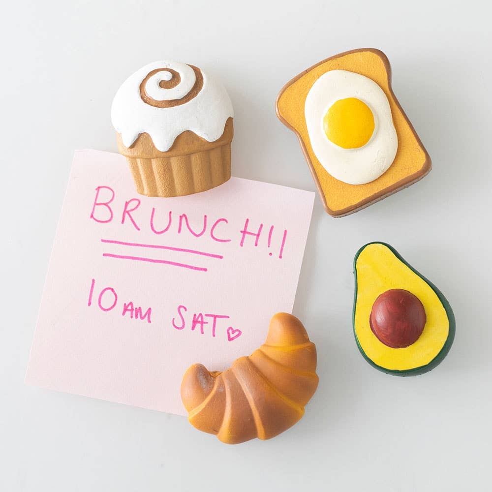 Ensemble d'aimants pour réfrigérateur "Brunch Club" Boutique Something Different Wholesale 