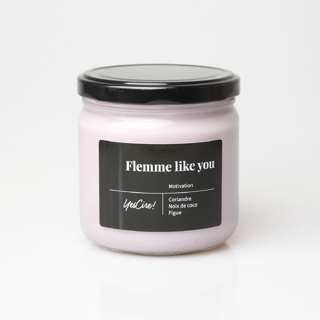 "Flemme like you" Bougie Aromathérapie Yes Cire ! Boutique Yes Cire 
