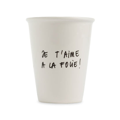 Gobelet en porcelaine – Helen b Boutique Helen B Je t'aime à la folie 