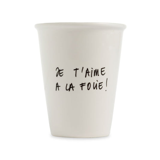 Gobelet en porcelaine – Helen b Boutique Helen B Je t'aime à la folie 