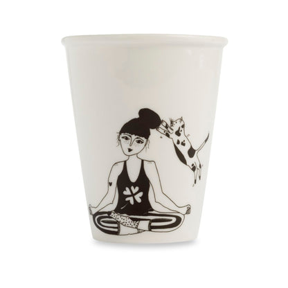 Gobelet en porcelaine – Helen b Boutique Helen B Zen with cats 