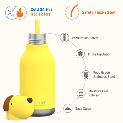 Gourde isotherme Chien "Bestie bottle" Boutique Asobu 