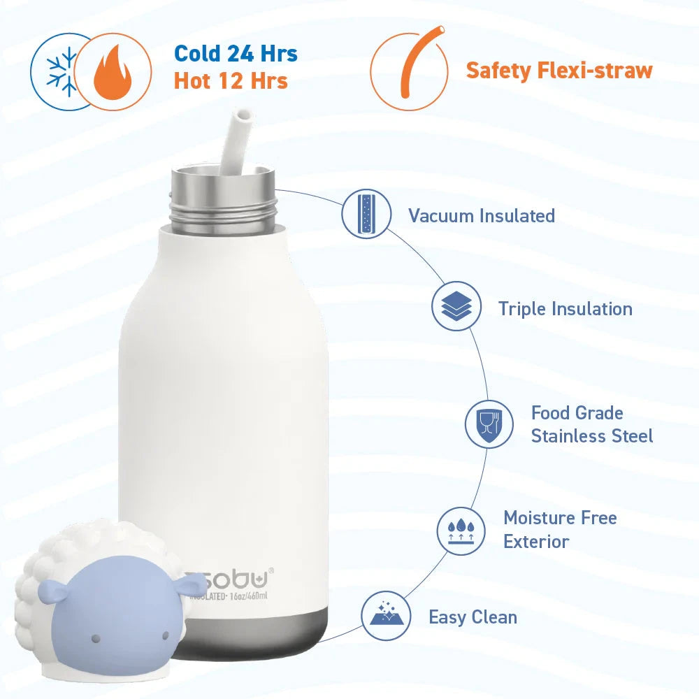 Gourde isotherme Mouton "Bestie bottle" Boutique Asobu 