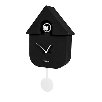 Horloge murale Coucou design Boutique Fisura Noir 