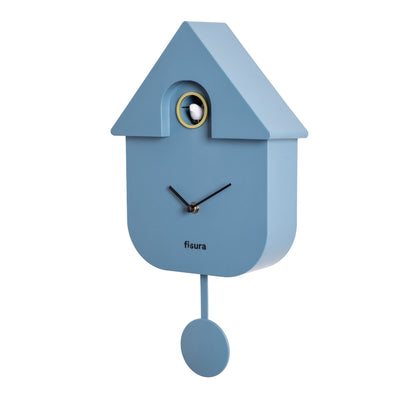 Horloge murale Coucou design Boutique Fisura Bleu 