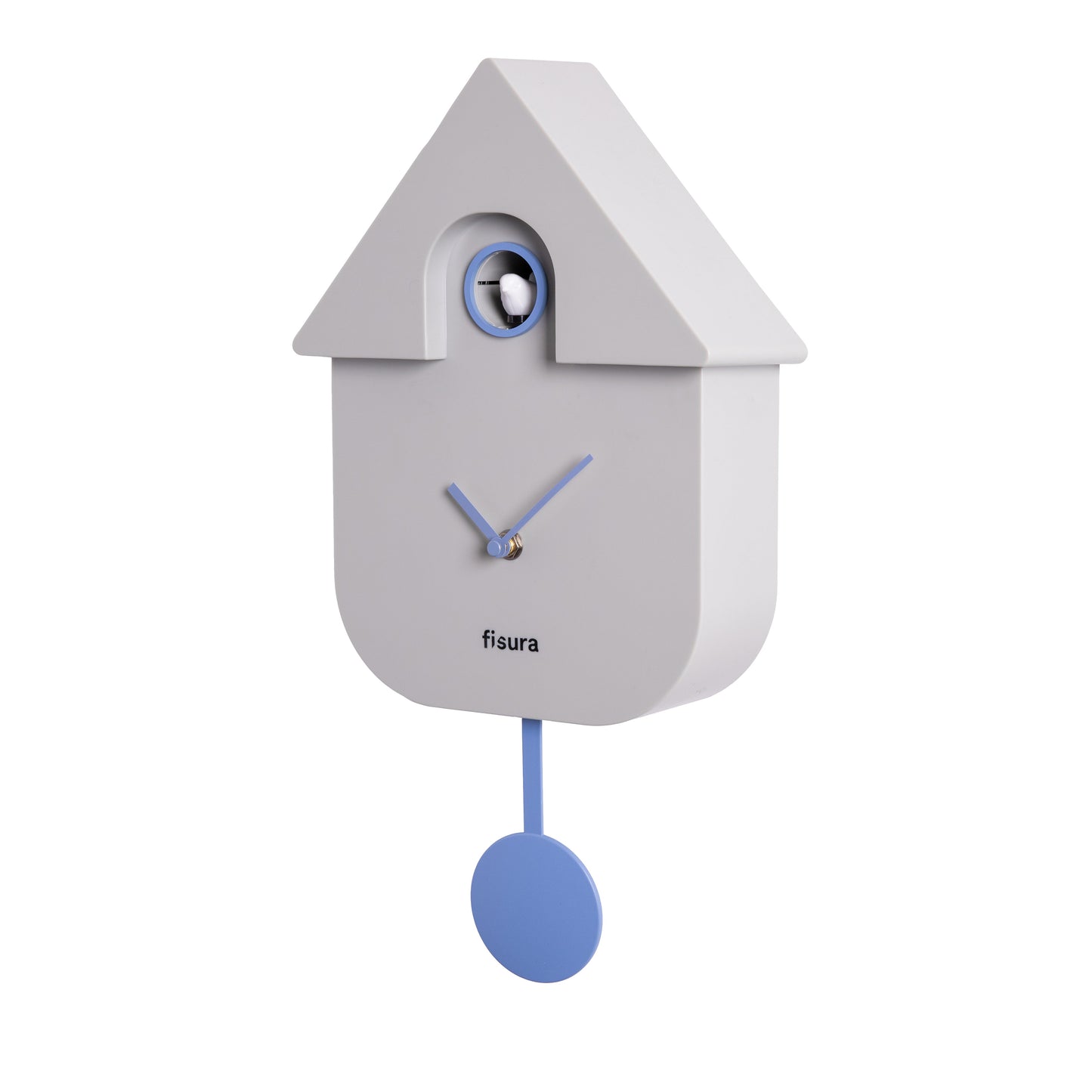 Horloge murale Coucou design Boutique Fisura Gris 