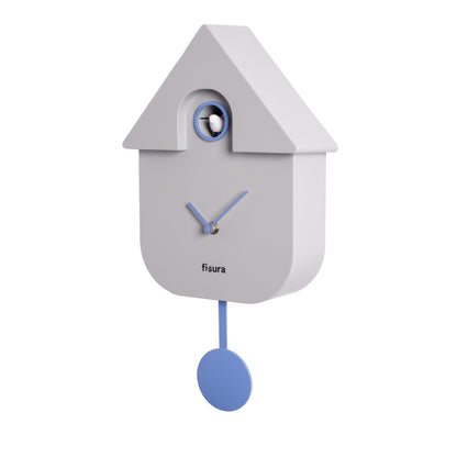 Horloge murale Coucou design Boutique Fisura Gris 