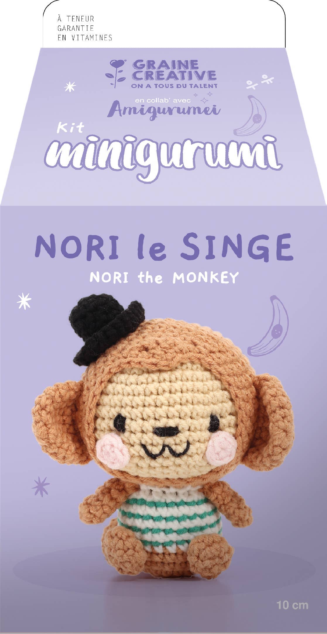 KIT MINIGURUMI SINGE NORI Boutique Graine Créative 