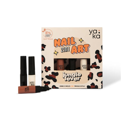 Kit nail Art 2 EN 1 - Vernis à ongles Yaka Boutique Yaka Jungle Fever 