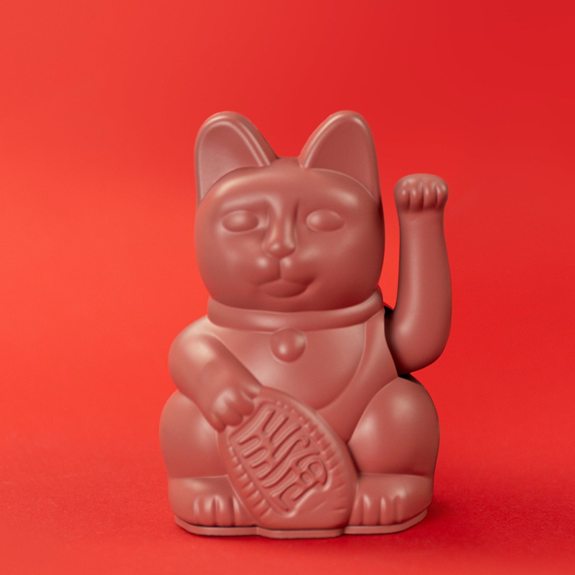 Mini Lucky Cat Maneki Neko Rouge framboise - Amour Boutique Donkey 