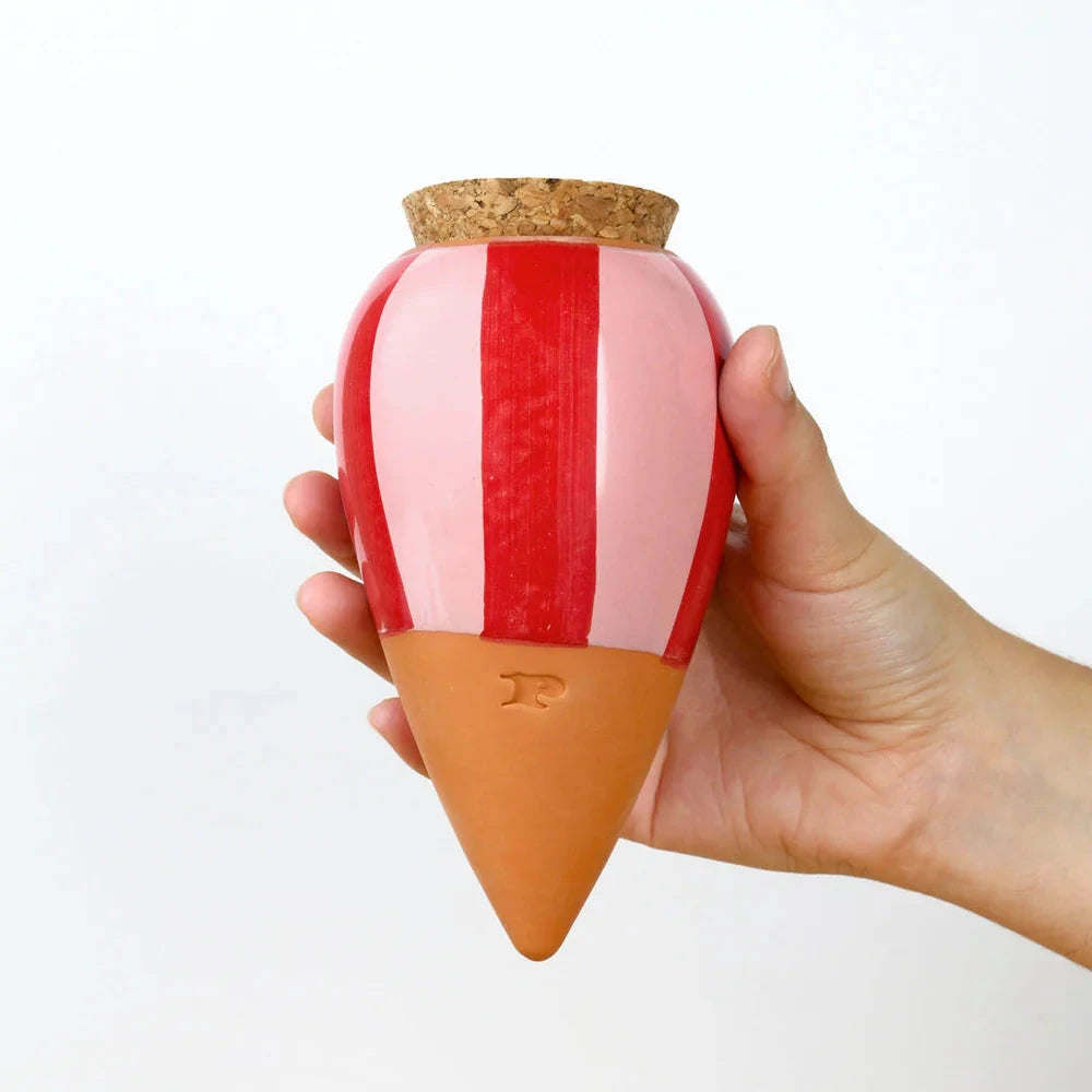 Olla hydratante Pepin Boutique Pepin Rayé rose et rouge 