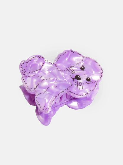 Pince à cheveux fantaisie Eat My Sock Boutique Eat My Socks Caniche violet 