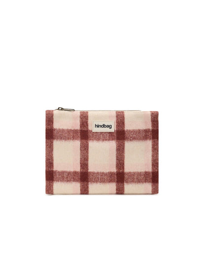 Pochette Ema tartan rose Boutique Hindbag 