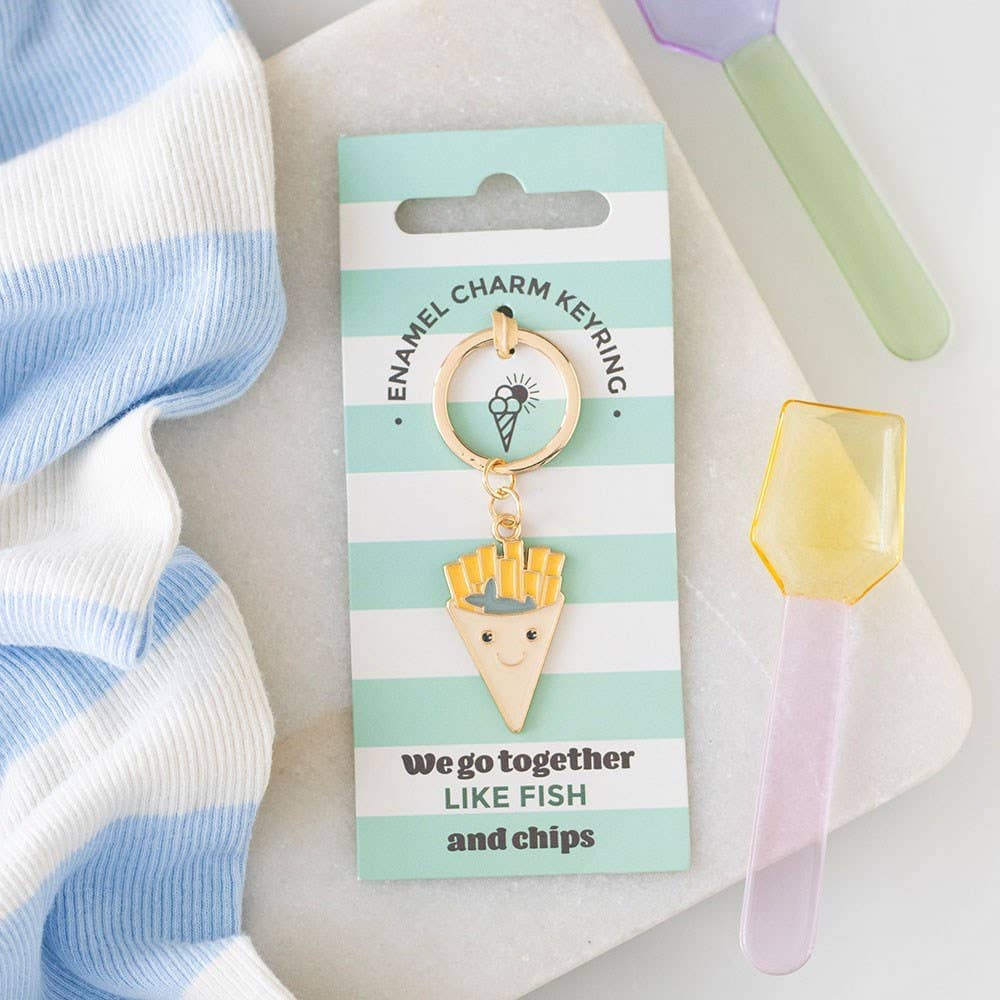 Porte-clés Poisson et Frites Boutique Something Different Wholesale 