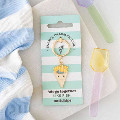 Porte-clés Poisson et Frites Boutique Something Different Wholesale 
