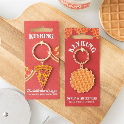 Porte-clés tranche de pizza en émail Boutique Something Different Wholesale 