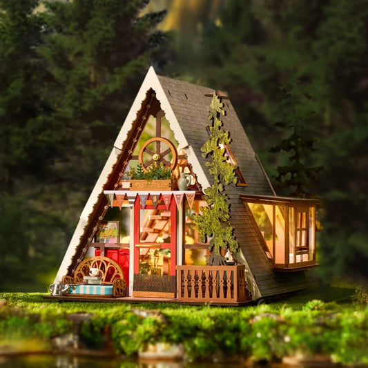 Rolife A-Frame Cabin DG181 – Maison miniature DIY Boutique Rolife Robotime 