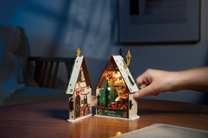 Rolife DIY Maison Miniature – Maquette Twinkling Christmas House (DS036) Boutique Rolife Robotime 