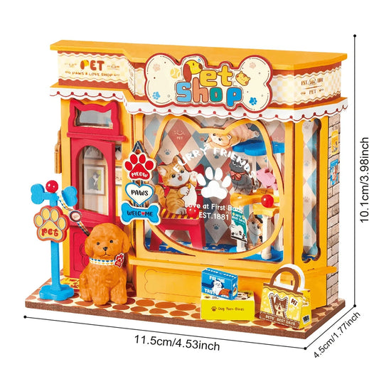 Rolife Pawfect Pet Shop DS045 – Maquette miniature DIY Boutique Rolife Robotime 