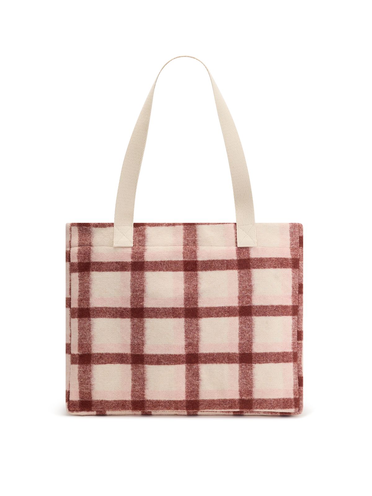 Sac cabas Claude tartan rose Boutique Hindbag 