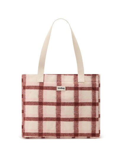 Sac cabas Claude tartan rose Boutique Hindbag 