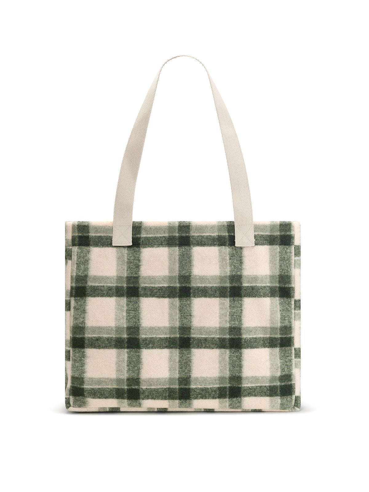 Sac cabas Claude tartan vert Boutique Hindbag 