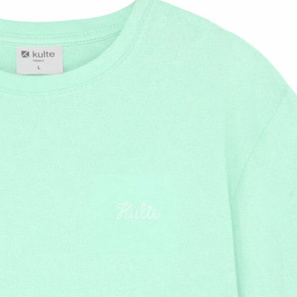 T-shirt KULTE Script – Cœur brodé Boutique Boutique Missa Arles Vert menthe S 