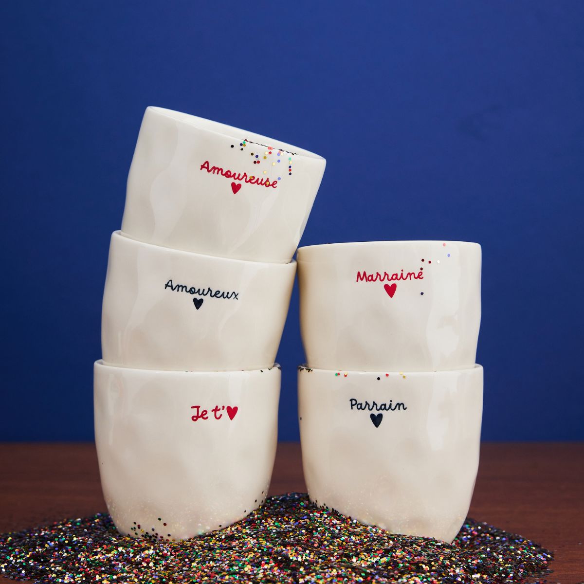 Tasse à café en céramique "Amoureuse" - Atelier Jasmin Boutique Le Petit Souk 
