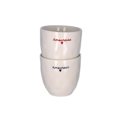 Tasse à café en céramique "Amoureuse" - Atelier Jasmin Boutique Le Petit Souk 