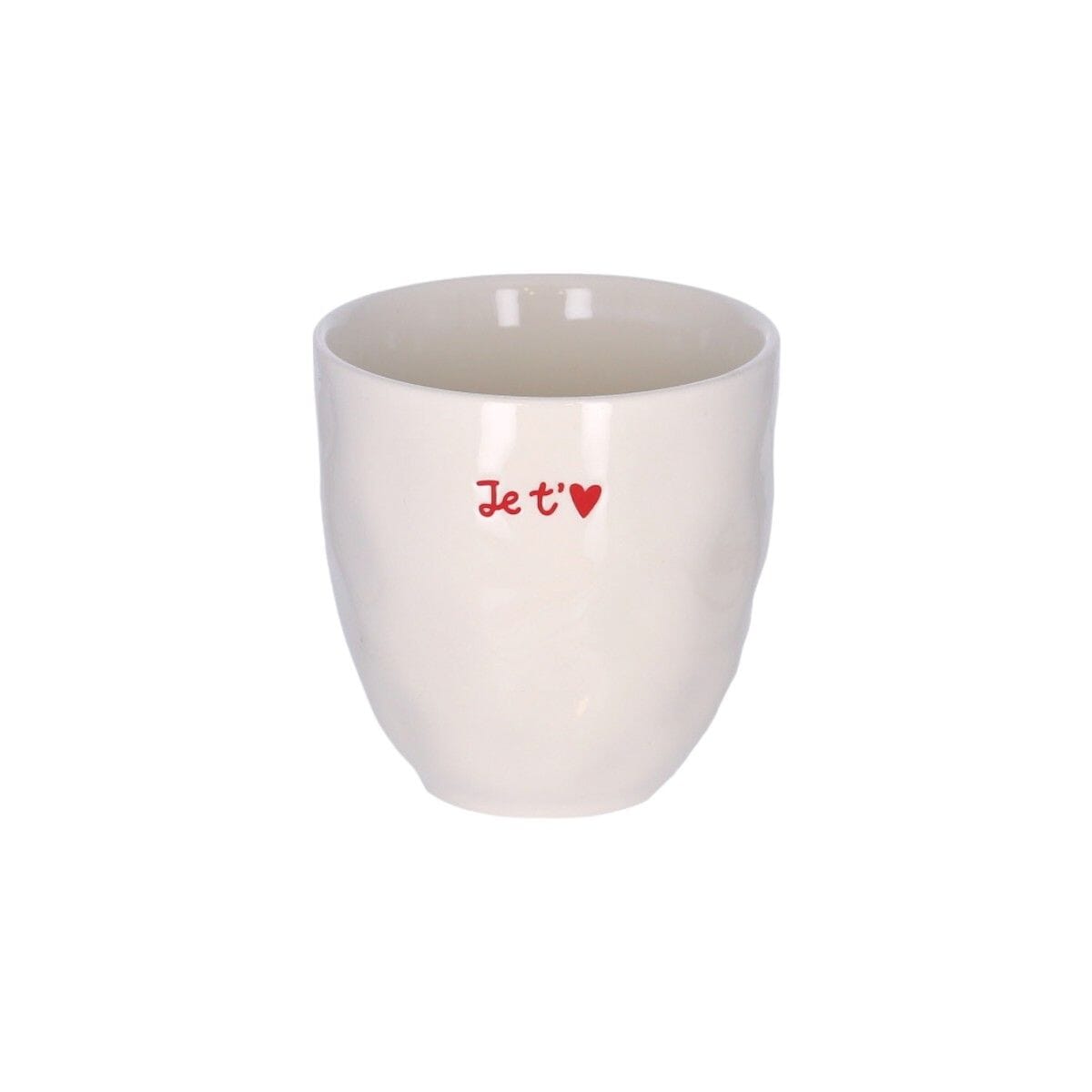 Tasse à café en céramique "Je t'aime" - Atelier Jasmin Boutique Le Petit Souk 