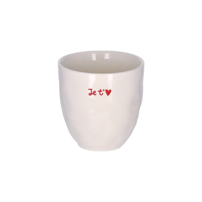 Tasse à café en céramique "Je t'aime" - Atelier Jasmin Boutique Le Petit Souk 
